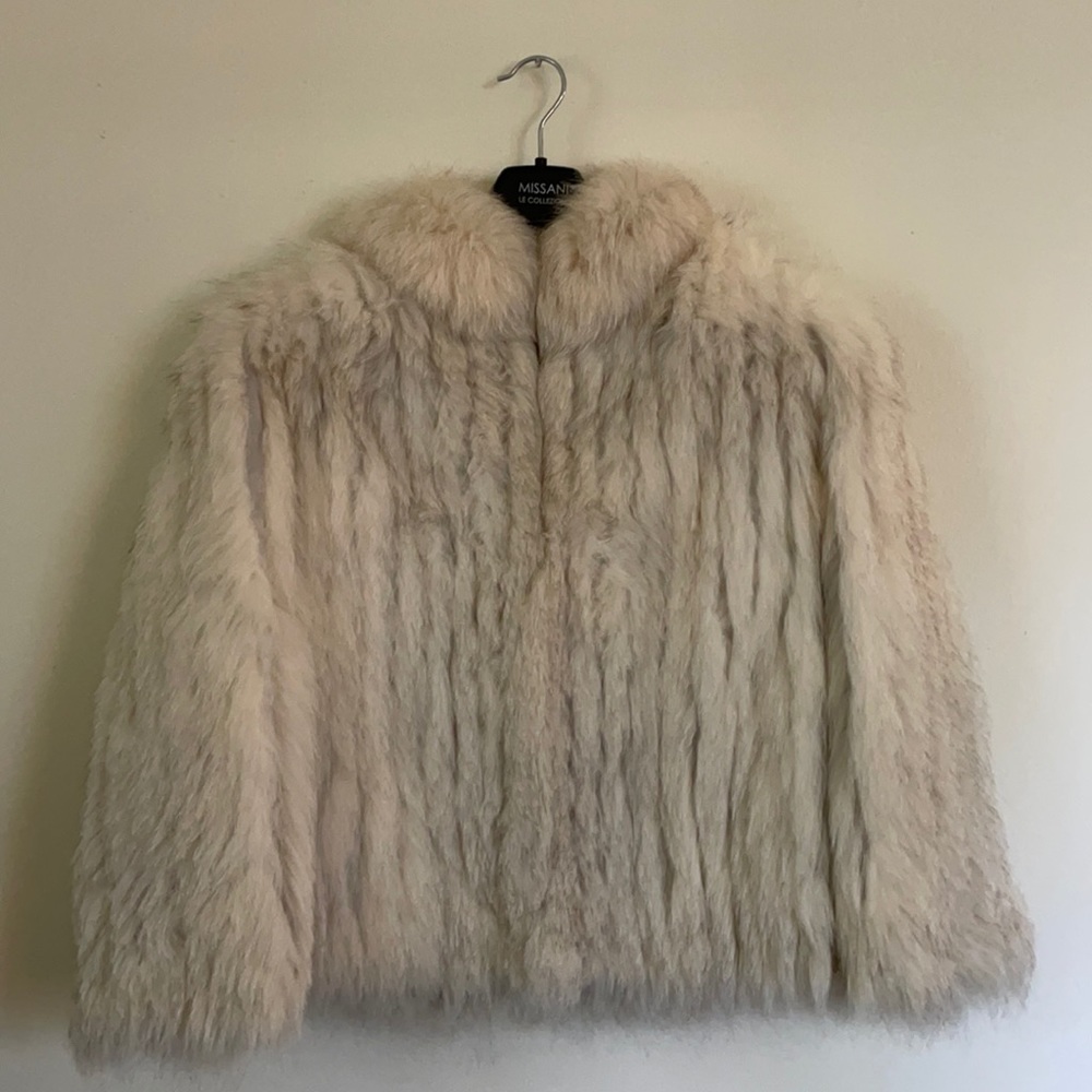 Ken fur coat - White fox fur coat